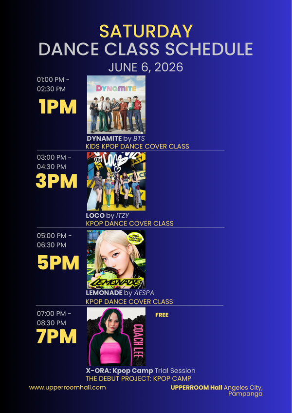 SATURDAY CLASSES: JUNE 6