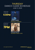 THURSDAY CLASSES: JUNE 11